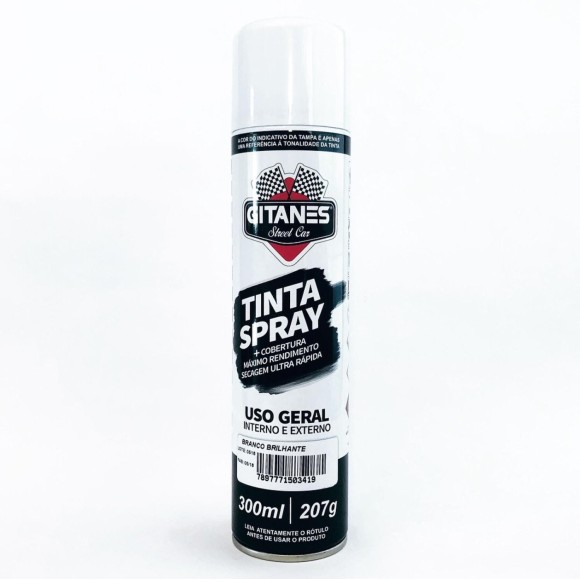 TINTA SPRAY BRANCO BRILHANTE GITANES 300 ML