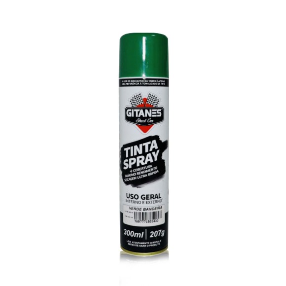 TINTA SPRAY VERDE BANDEIRA GITANES 300 ML