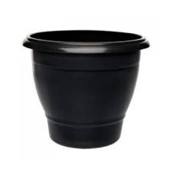 VASO REDONDO GRANDE PRETO 15 L