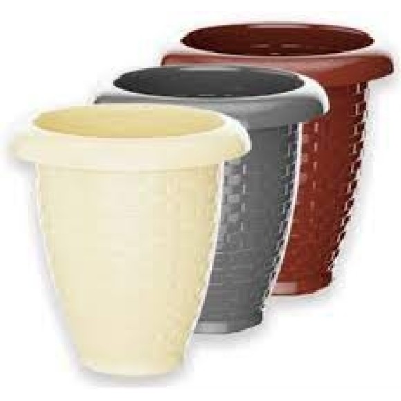 VASO RED. RATTAN N°30 COLOR 11 LITROS PRATIC